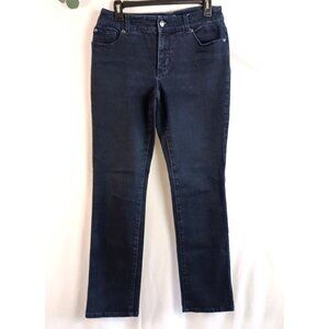 So Slimming by Chico's Stretch Dark Wash Mid Rise Jeans Chico size 0.5 (sz 6)